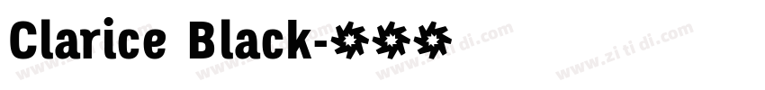 Clarice Black字体转换 Clarice Black字体转换